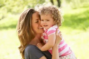 Campanile - Mother Carrying Young Daughter Through Summer Field