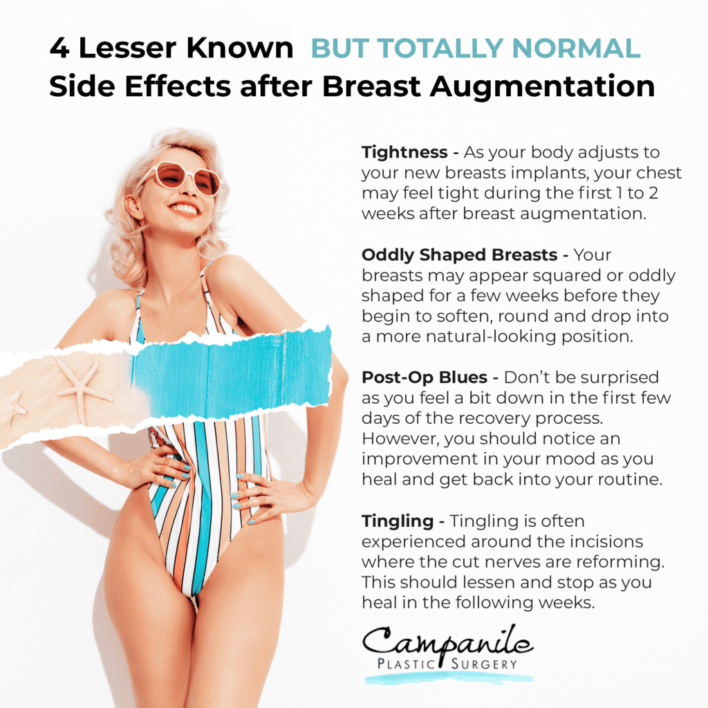 Normal Side Effects after Breast Augmentation