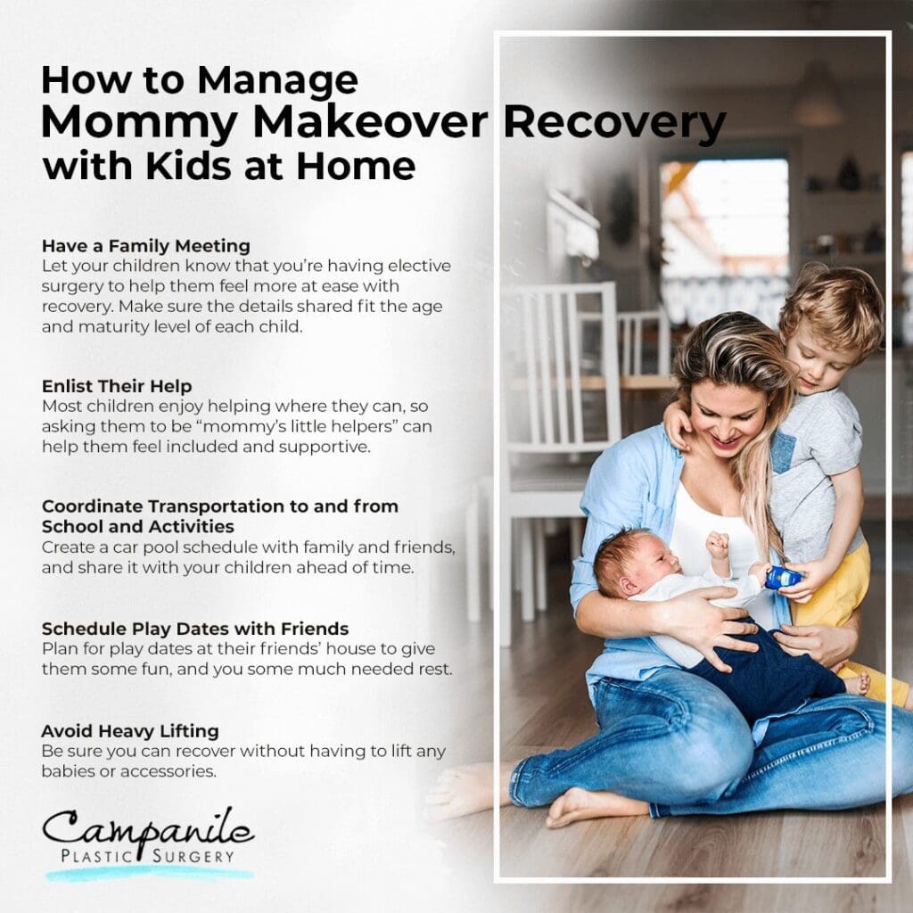 How to Manage Mommy Makeover Recovery with Kids at Home